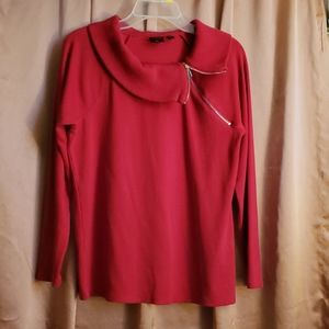 Beautiful red knit top